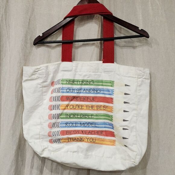 Teacher Canvas Tote Bag - Picture 2 of 8